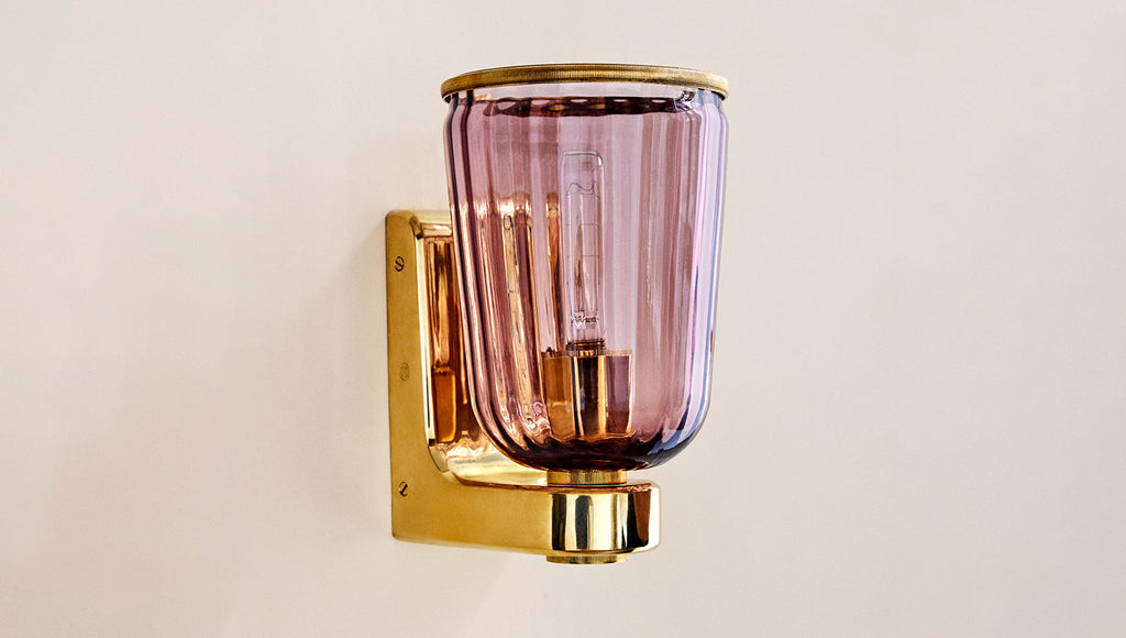 Porto Sconce In Aubergine Glass – Roman and Williams Guild