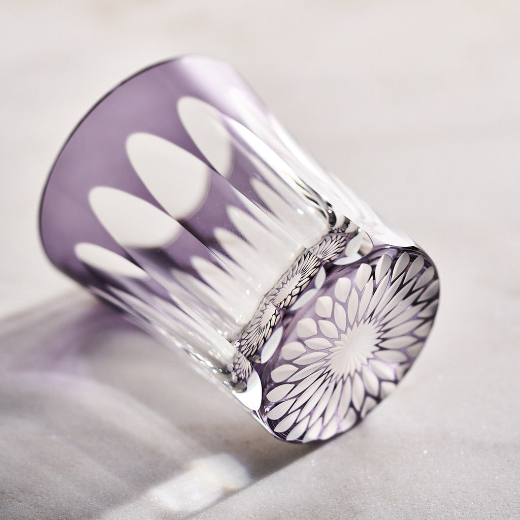 Kimiko Yasuda Lavender Wave Flower Cocktail Glass | Shooter