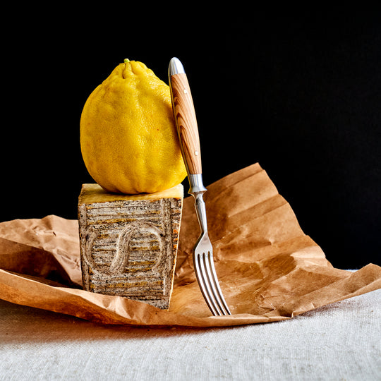 Eichenlaub Old German Table Fork - Olive Wood
