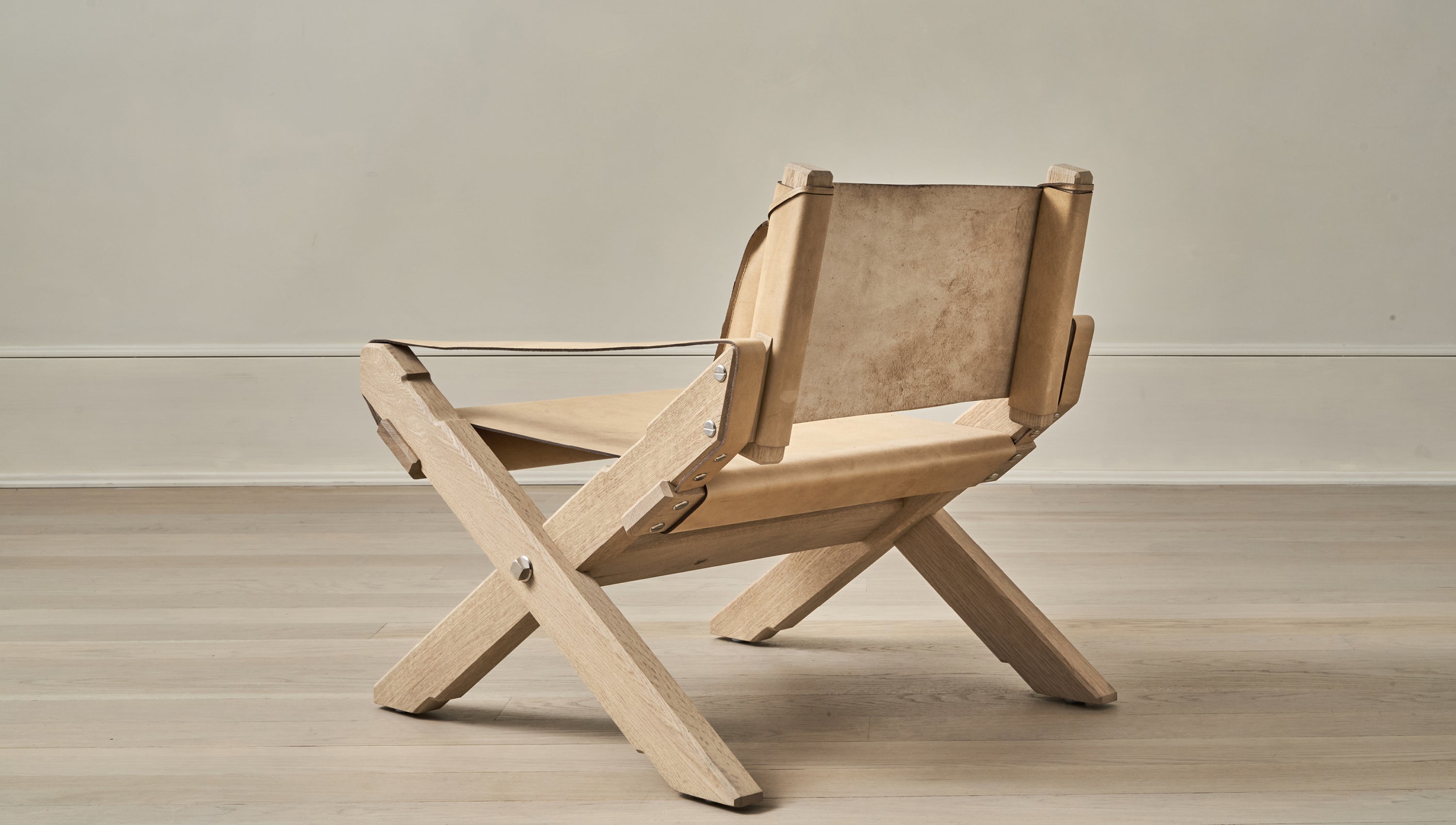 Hardy Guild Saddle Leather Reading Chair Accent chair with