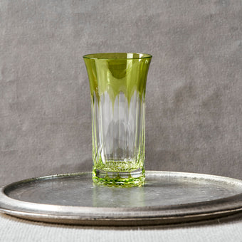  Chartreuse Namihana Crystal Tall Tumbler Glass