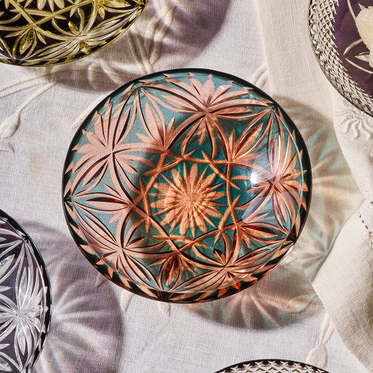 Kotoe Tazoe Sky Rose Kiriko Small Plate 5"/13cm