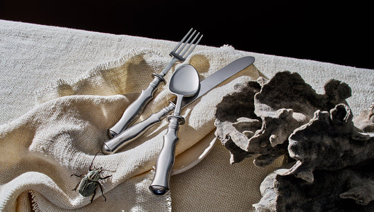 RW GUILD Bean Flatware Collection in Stainless Steel