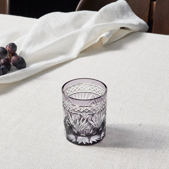 Shimizu Lavender Yarai Sasa Rock Glass