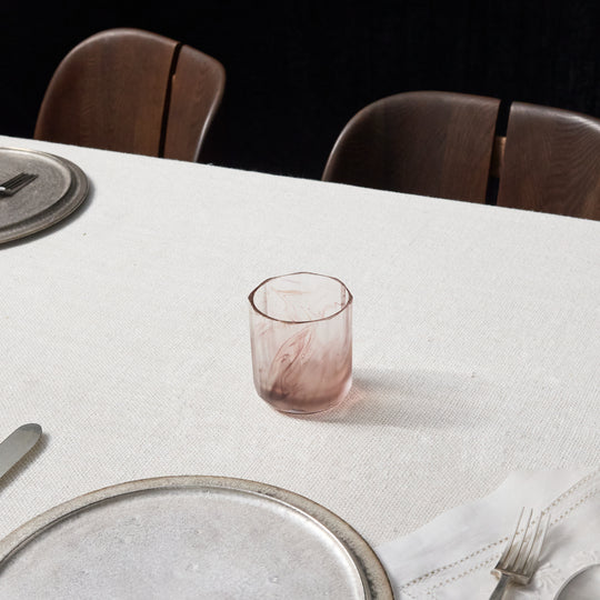 Yuki Osako Amber Facet Rock Glass