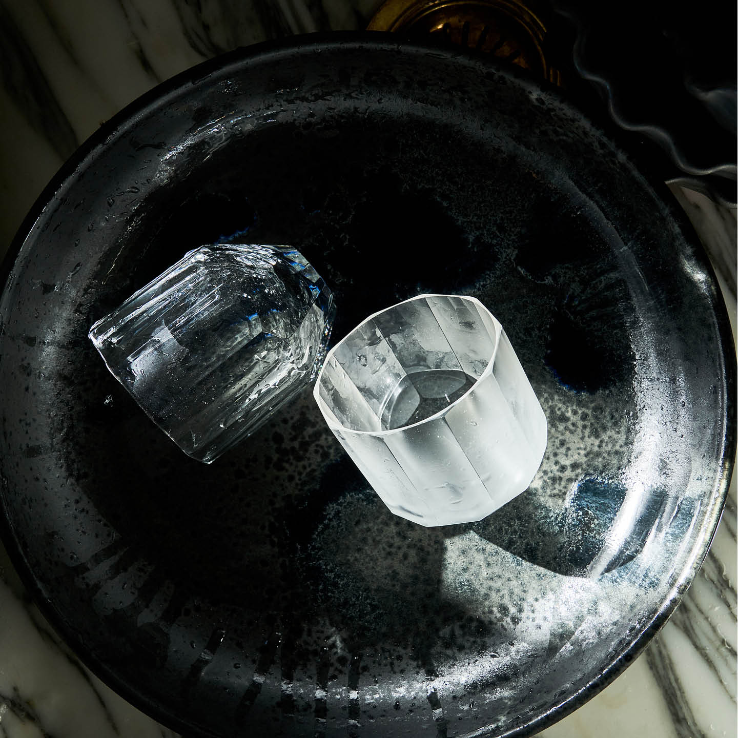 Yuki Osako Opaque Facet Shot Glass