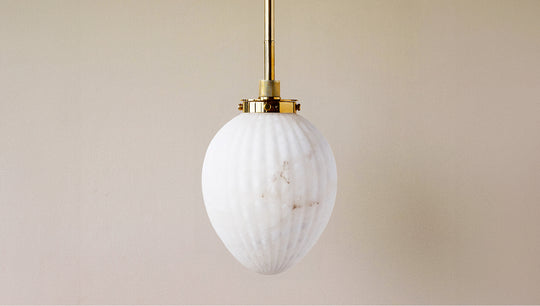 Petra Pendant Fluted Egg Shade