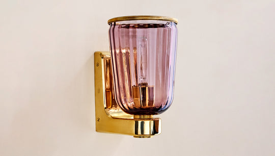 Porto Sconce Aubergine Glass