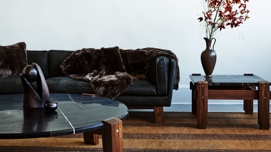 RW Guild Single-Sided Rex Fur Throw