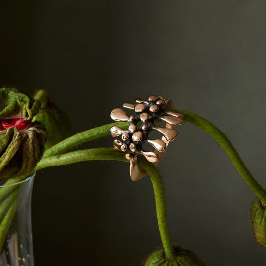 Ron Boyd Grapevine Napkin Ring, Bronze