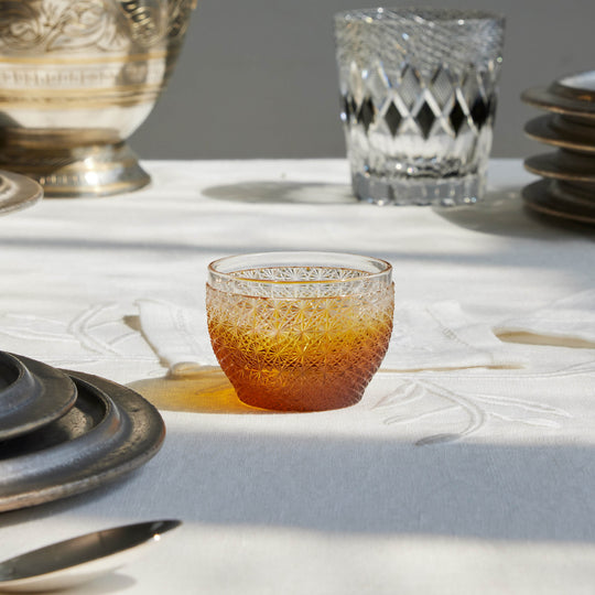 Kimiko Yasuda Gold Kiku Crystal Shot Glass