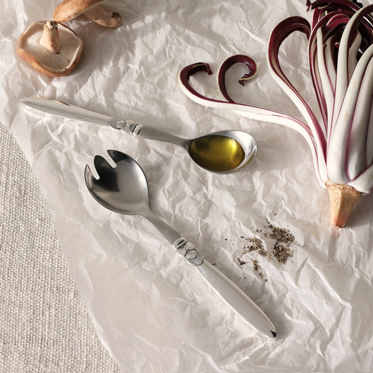 Georg Jensen Sterling Silver Cactus Salad Serving Utensils