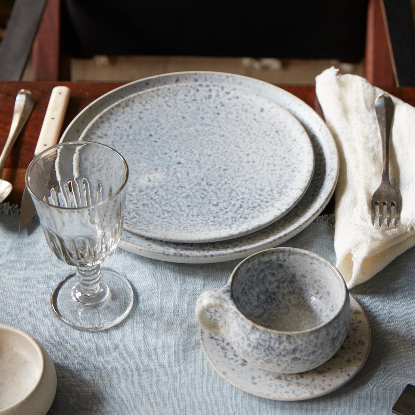 Hand Glazed Ceramic Dinner Plate White Plates Classic