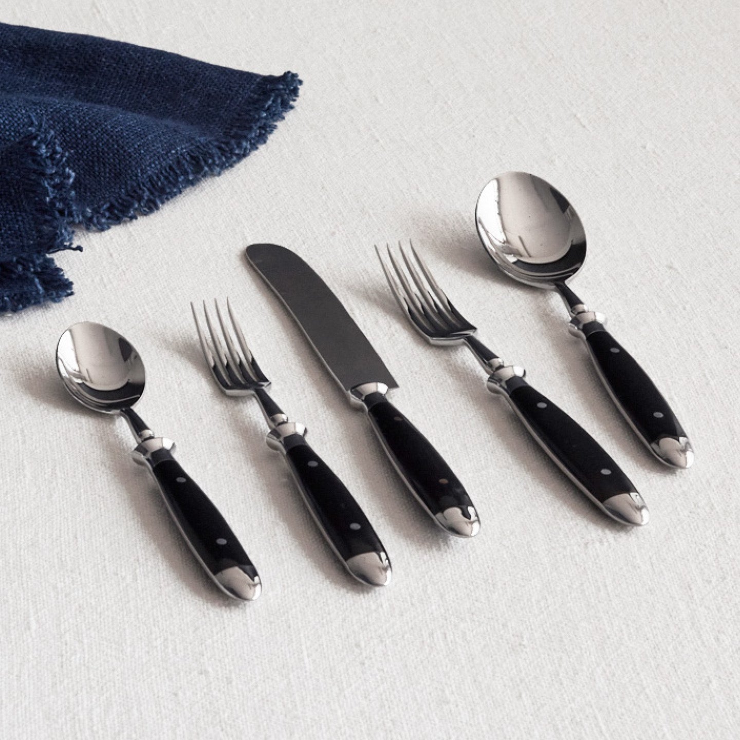 Flatware in Black Acrylic  Dinner Fork, Salad Fork & Dinner Knife – Roman  and Williams Guild