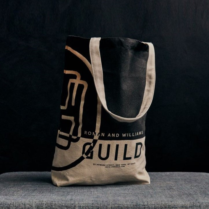 RW Guild Black Leather Tote Bag – Roman and Williams Guild