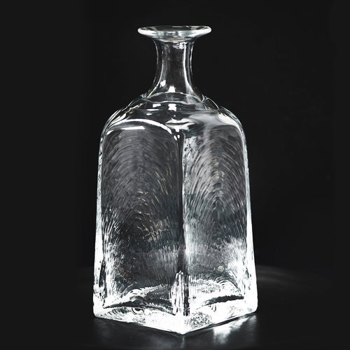  Tapered Square Glass Bottle Vase