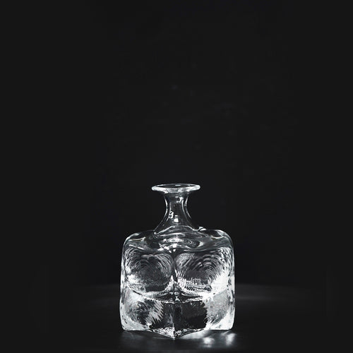  Short Square Glass Bottle Vase