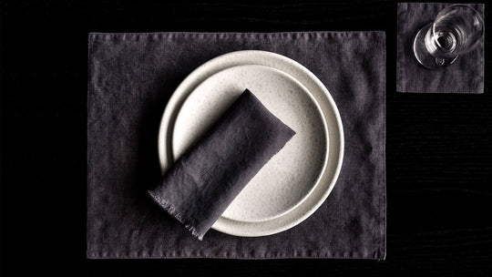 RW Guild Hemmed Flax Linen  Placemat