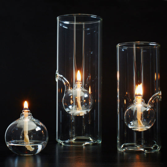 Wolfard Glassblowing Co. Glass Oil Lamp